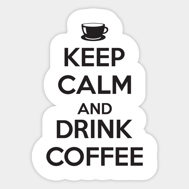 Keep calm and drink coffee Sticker by nektarinchen